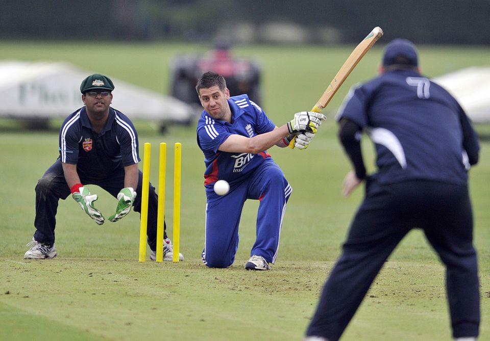 Blind cricketers from Australia and England play a game in Warwick in 2011