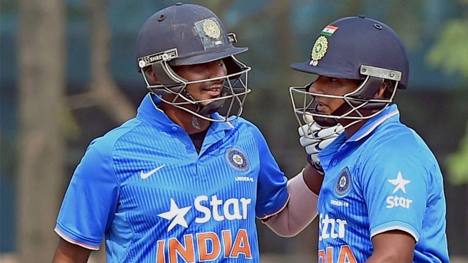 Sarfaraz Khan and Ricky Bhui during their match-winning partnership