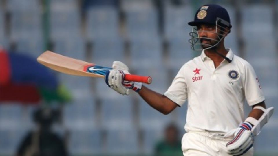 Ajinkya Rahane acknowledges his first fifty at home