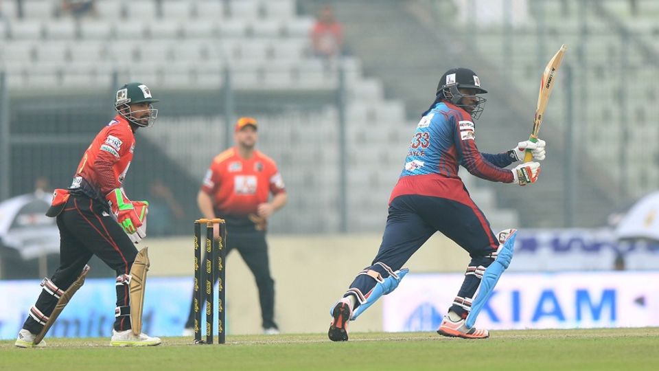 Chris Gayle made 139 runs in four matches for Barisal Bulls before sitting out the BPL's second Qualifier