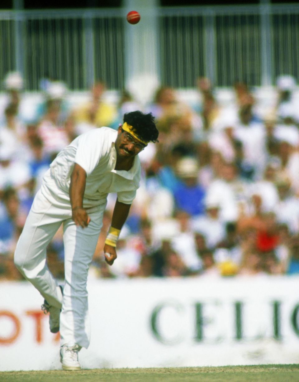 Maiden miracle: Narendra Hirwani took an astonishing 16 wickets on debut