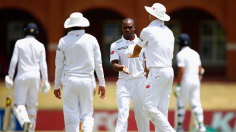 Junior Dala claimed five wickets in England's second innings