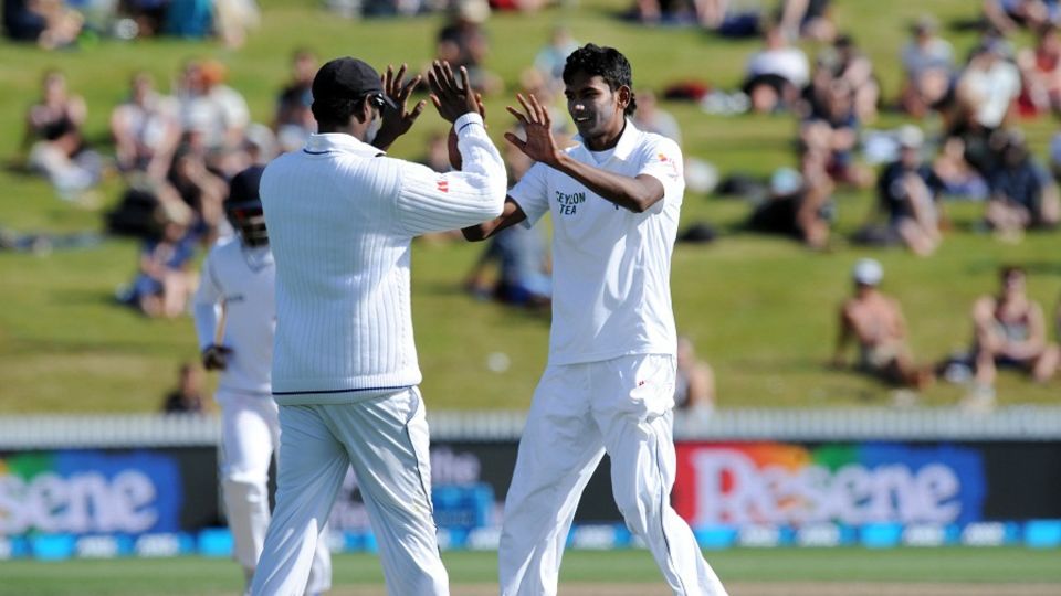 Sri Lanka's pacers, led by Dushmantha Chameera, kept them alive, dismissing Brendon McCullum and Mitchell Santner late in the day.