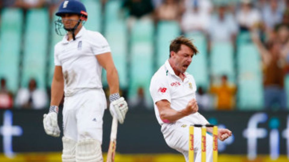 Dale Steyn removed James Taylor for 70 late in the day