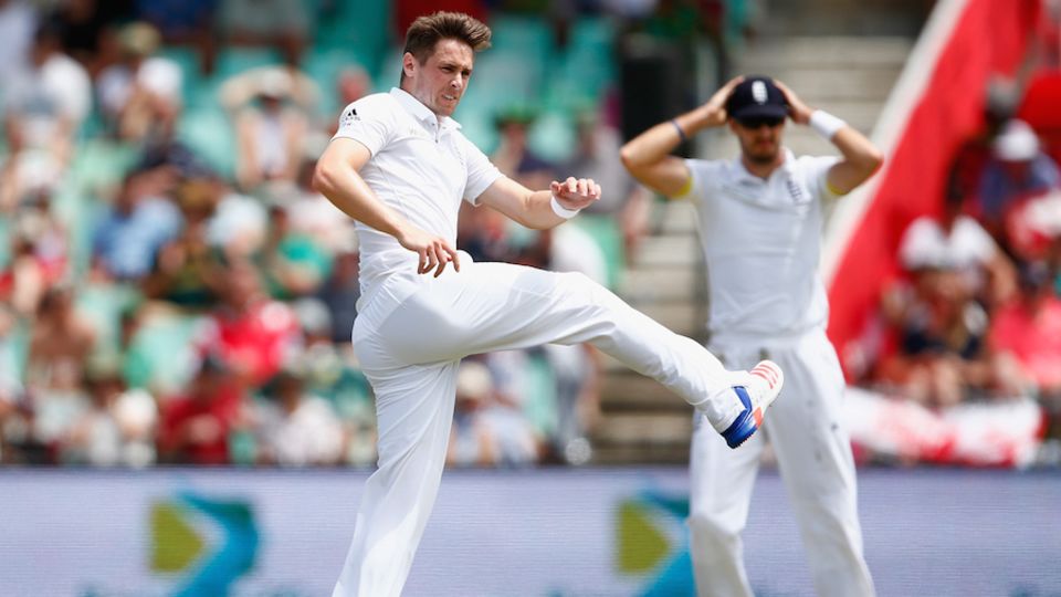 Chris Woakes managed to find Hashim Amla's...but the catch went down