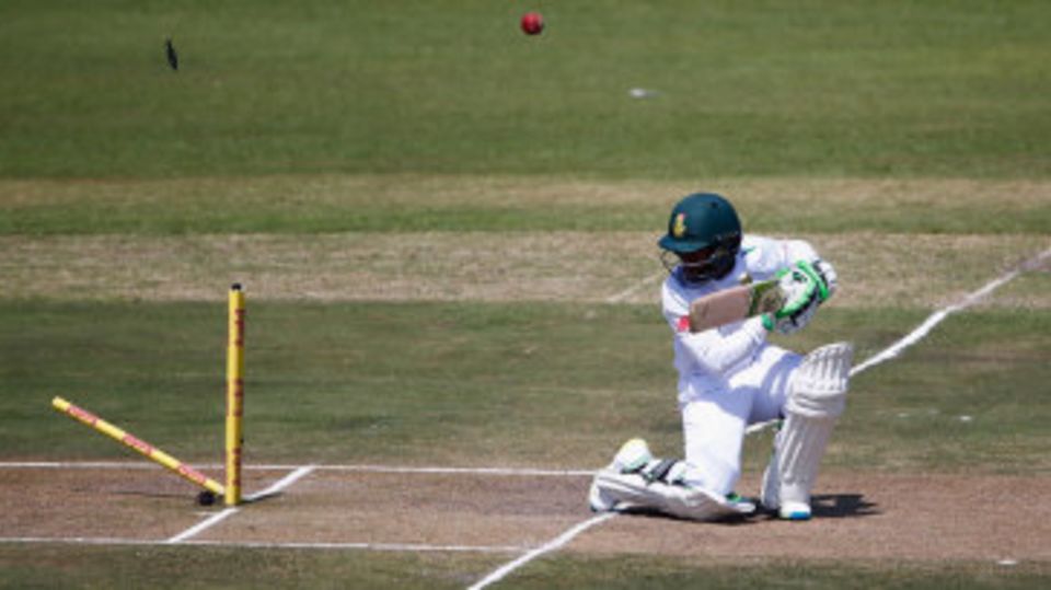 Temba Bavuma played on to his leg stump
