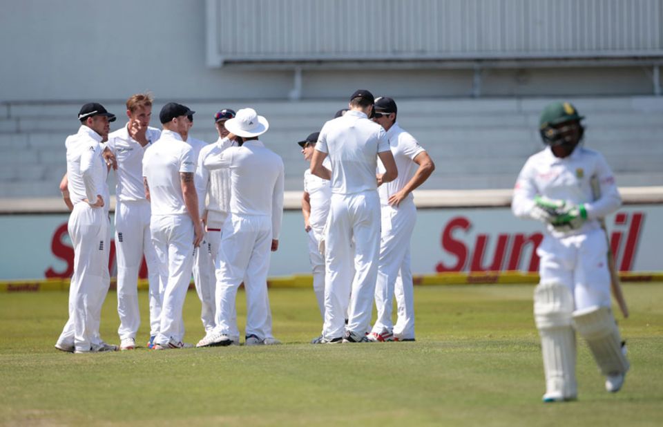...Stuart Broad once again striking with his second ball