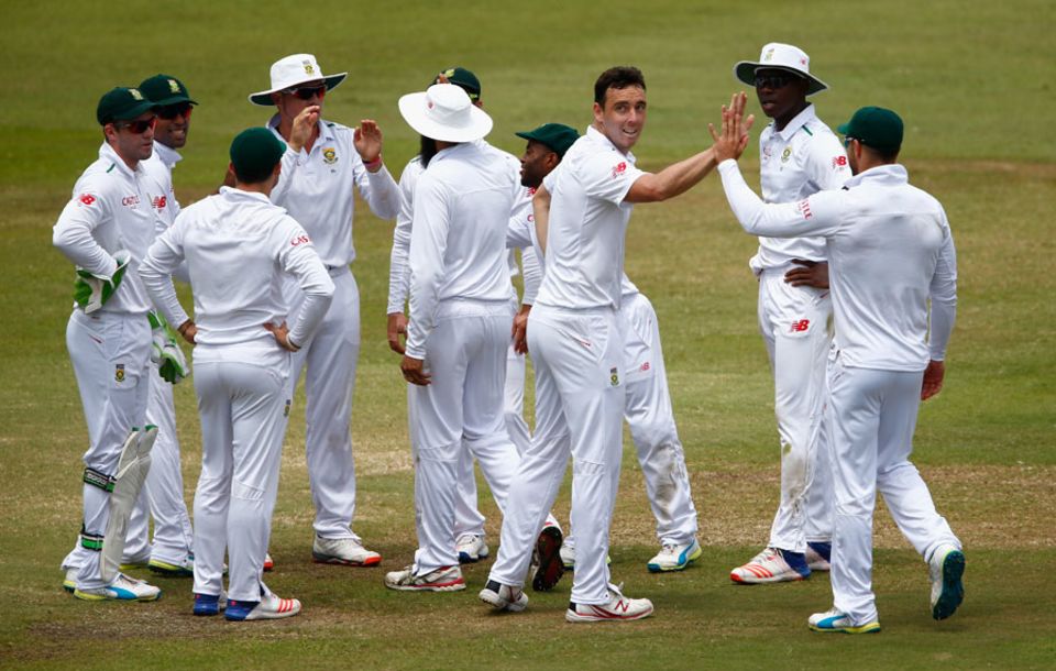 South Africa began the day well behind in the game but Kyle Abbott picked up Joe Root's wicket inside the first hour