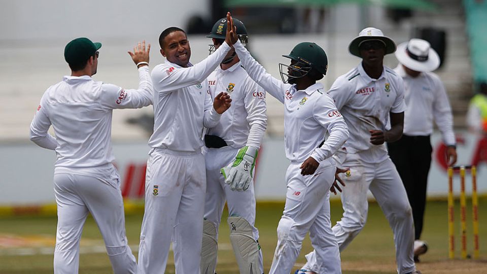 Piedt also had Moeen Ali lbw on his way to his first Test five-wicket haul
