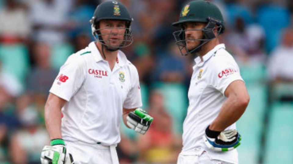 AB de Villiers and Faf du Plessis spent almost 24 overs adding 48 together