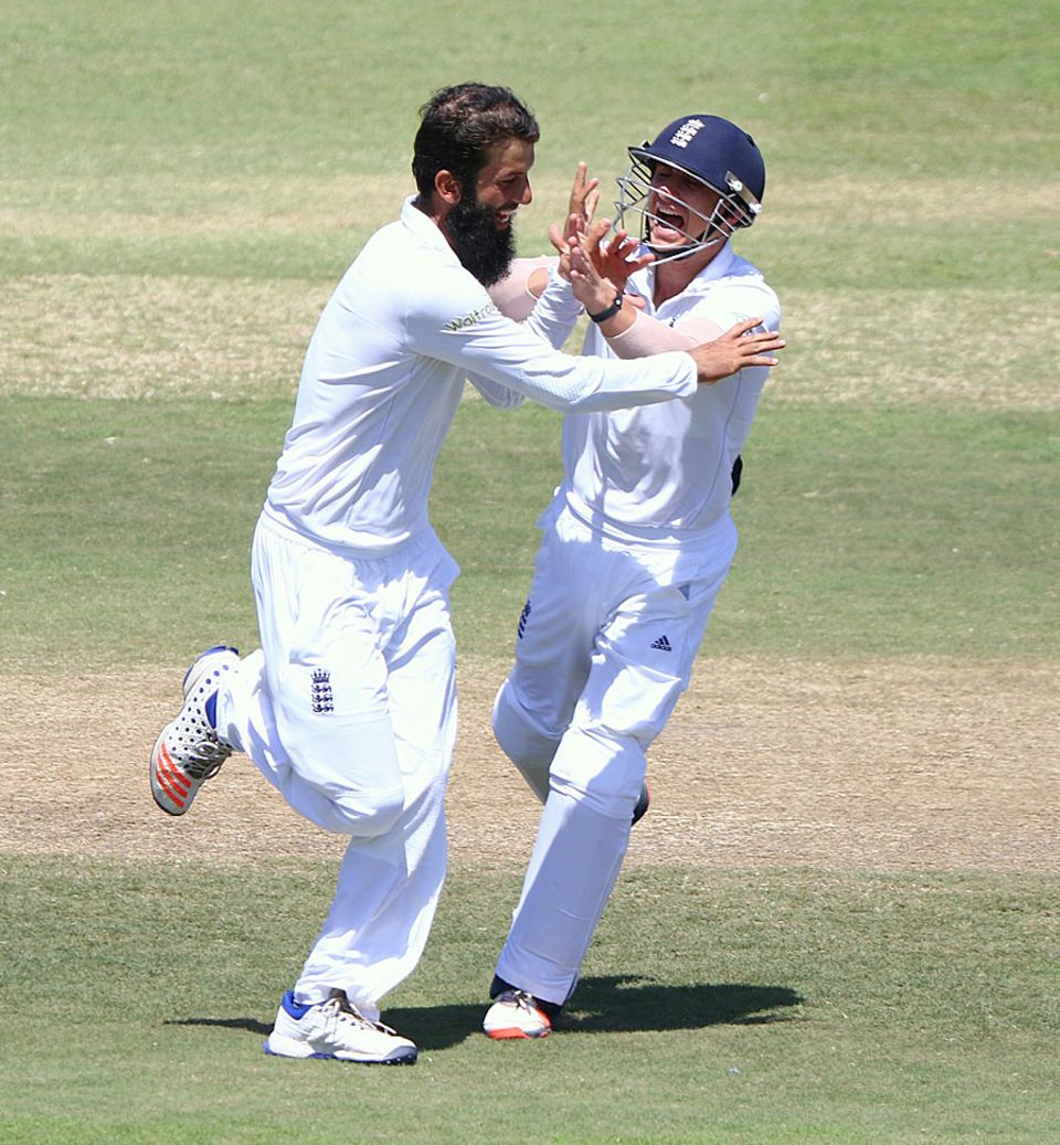 Moeen Ali struck in his opening over