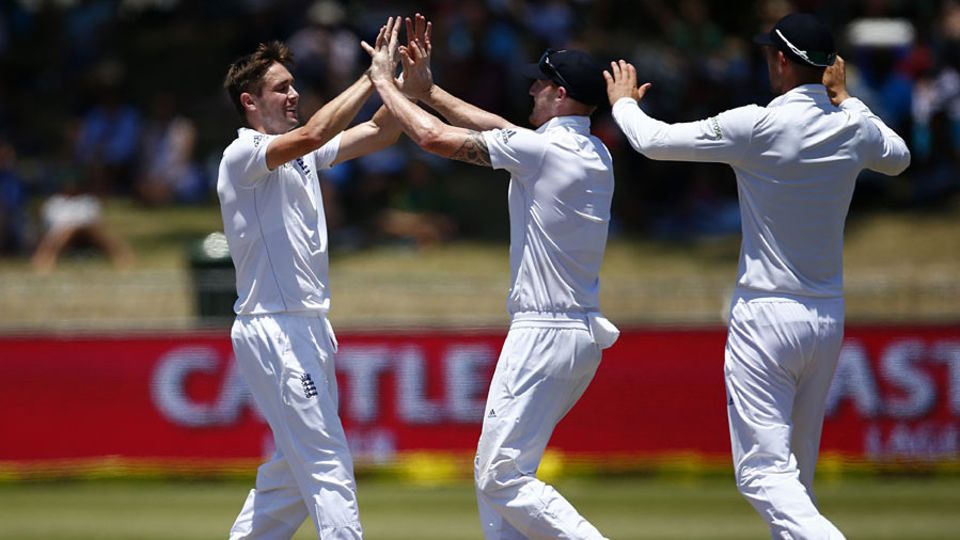Chris Woakes finally tasted success when he removed Dane Piedt