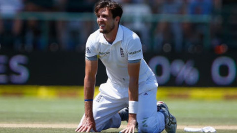 Steven Finn bowled a sharp morning spell, for no reward