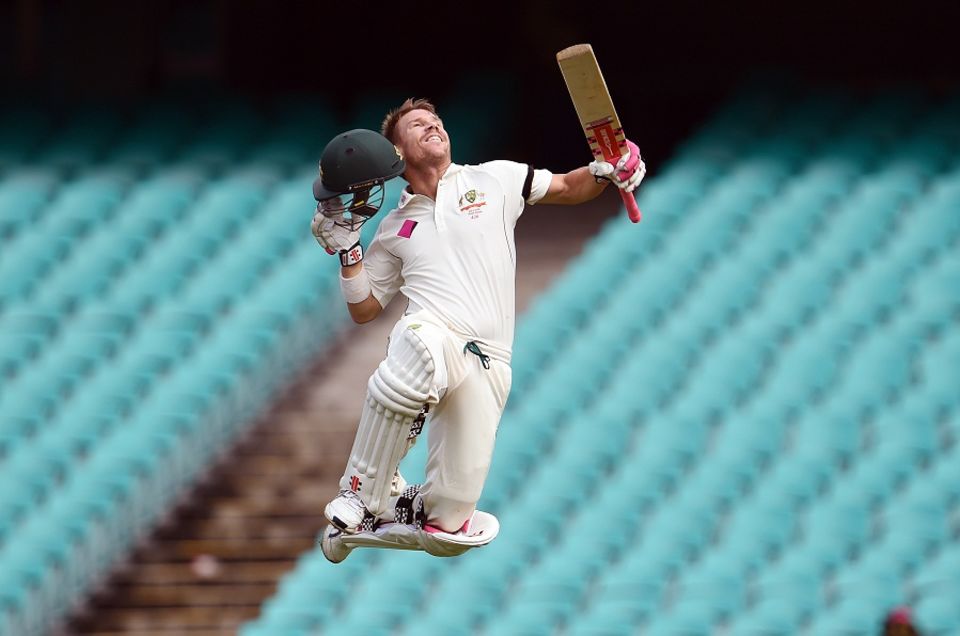 David Warner struck the fastest Test hundred ever recorded at the SCG