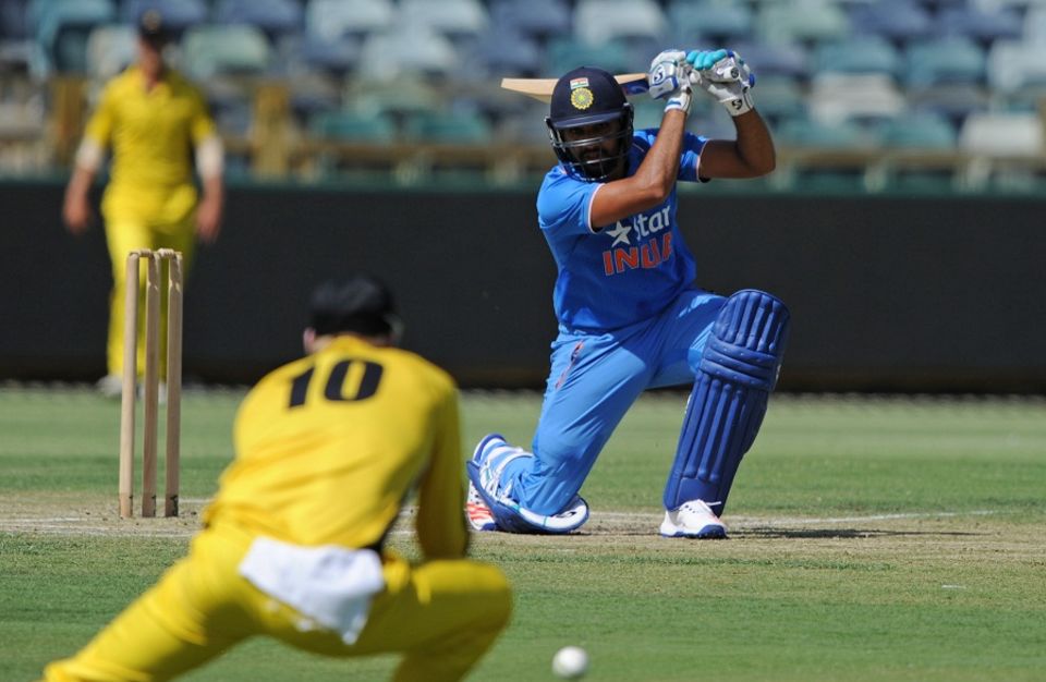 Rohit Sharma top-scored for the Indians with 67