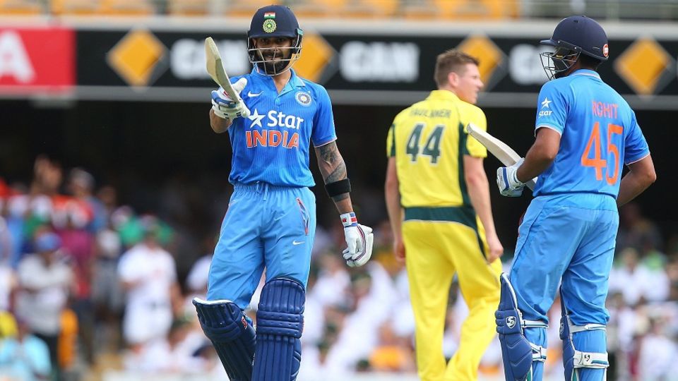 Both batsmen scored fifties as they took their stand past 100