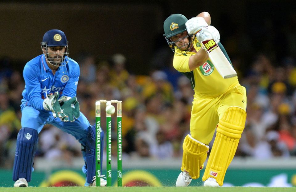 He received ample support from Aaron Finch, who also compiled a brisk 71
