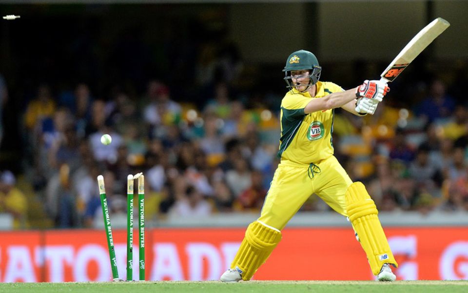 Steven Smith then chipped in with 46 before being cleaned up by Umesh Yadav