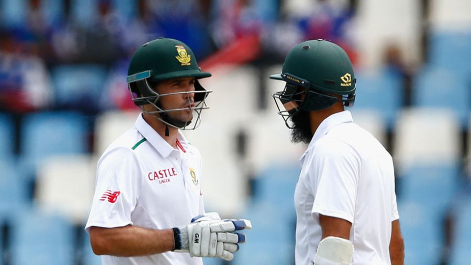 Stephen Cook and Hashim Amla added 202 to blunt England's attack
