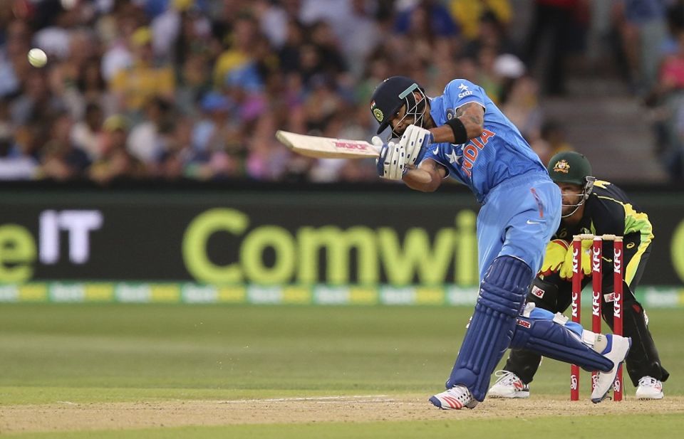 Kohli's rate of hitting sixes in T20Is is low, but so is his dot-ball percentage