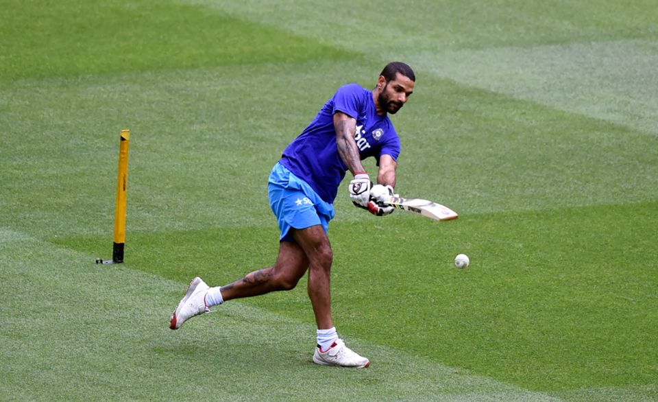 Shikhar Dhawan went through a lengthy batting stint under the watchful eyes of batting coach Sanjay Bangar