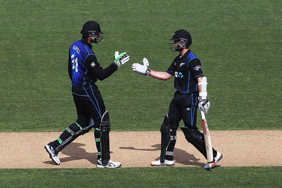 Guptill and Williamson both scored eighties, and added 159 for the second wicket