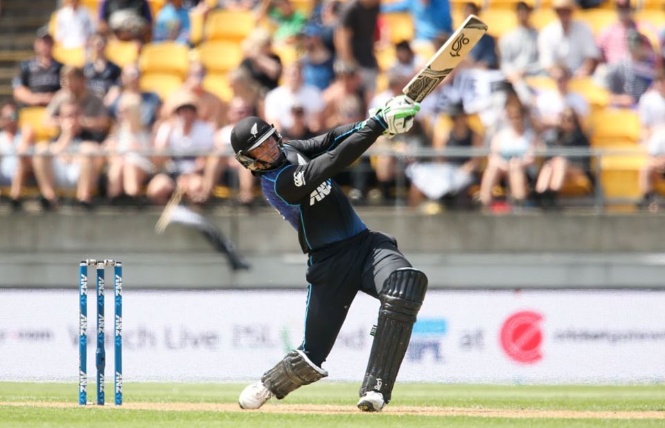 Martin Guptill looked in good form before he holed out to deep cover for 31