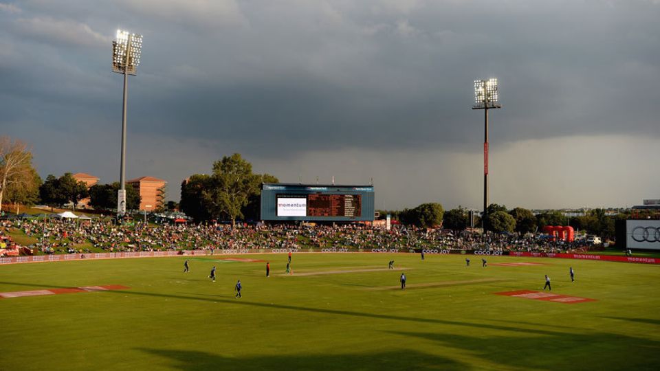 South Africa launched their run-chase under the floodlights