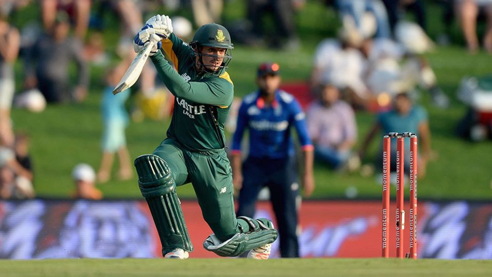 Quinton de Kock continued his magnificent recent form...