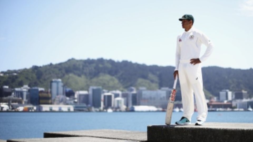 Usman Khawaja at Oriental Bay