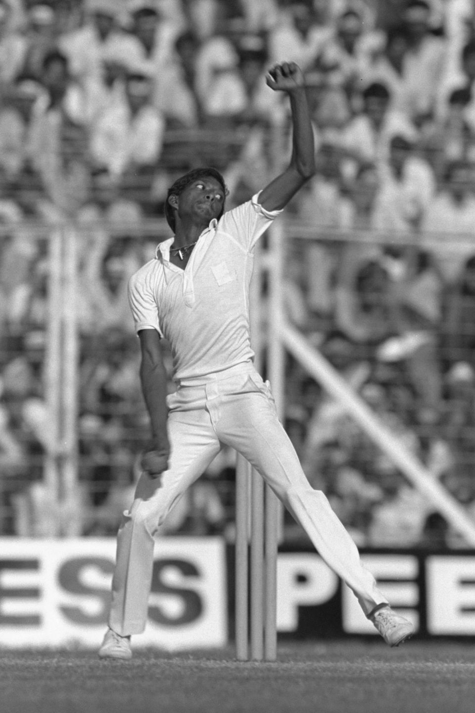 Siva took 12 for 181 in the rout of England in Bombay, 1984