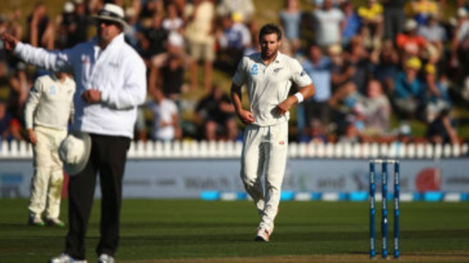 Adam Voges was bowled, but umpire Richard Illingworth wrongly called it a no-ball
