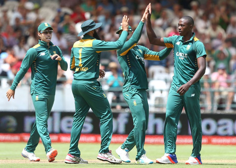 Kagiso Rabada changed the course of the innings with two quick wickets in an over