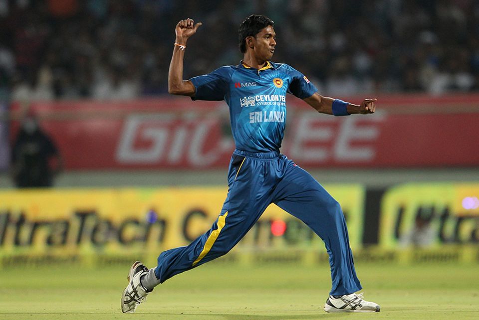 Dushmantha Chameera got an early breakthrough for Sri Lanka, getting Rohit Sharma out for 13
