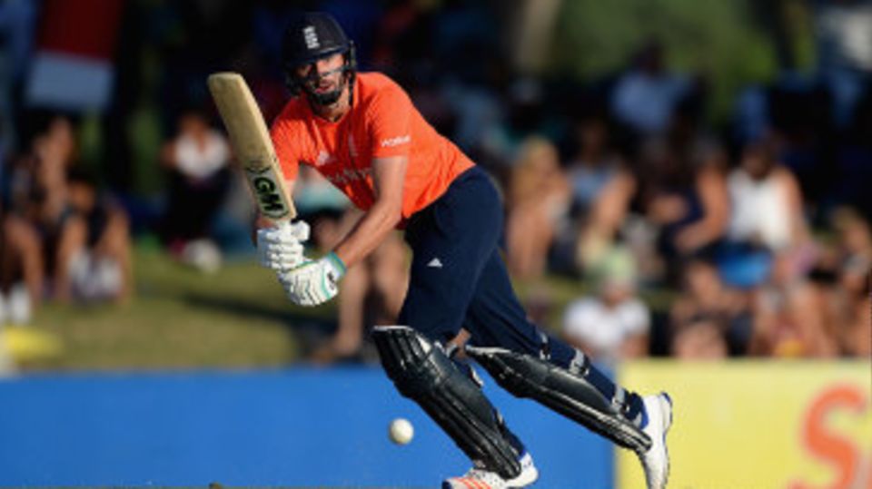 James Vince works through the leg side