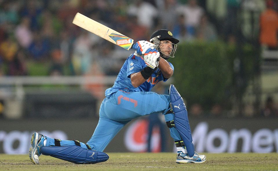 Top slogger: Yuvraj Singh hits a six every 7.47 balls he faces in the last six overs