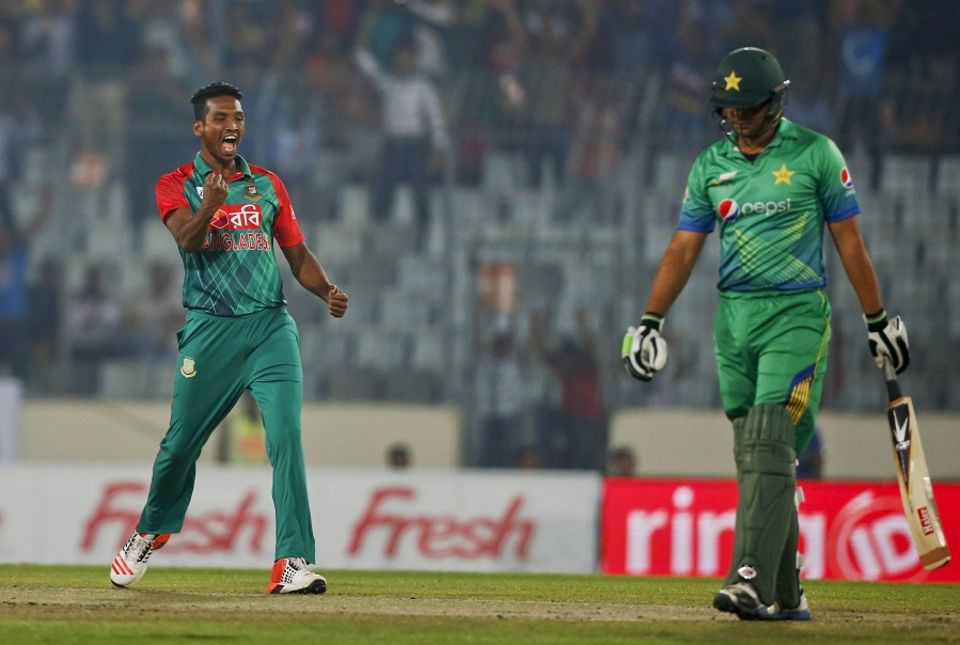 Al-Amin Hossain gave Bangladesh a dream start by removing Khurram Manzoor in the second over after they opted to field