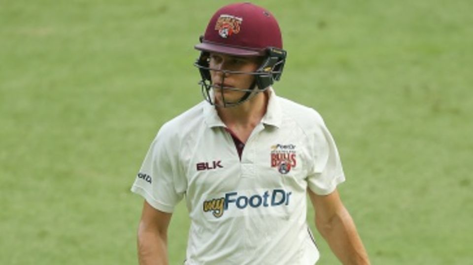 Queensland's Sam Heazlett walks off the field after scoring 45