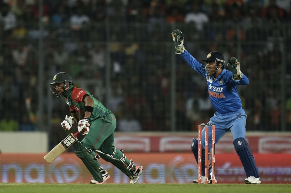 Sabbir Rahman and Mahmudullah, however, added 45 together in 20 balls to muscle Bangladesh to 120 for 5