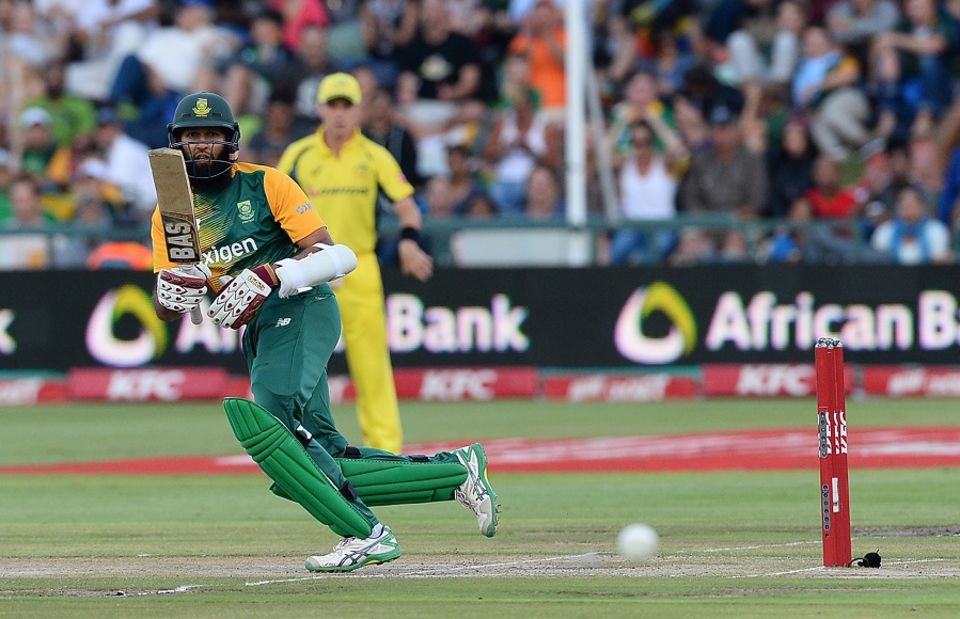 Hashim Amla channeled AB de Villiers with an unorthodox six over third man