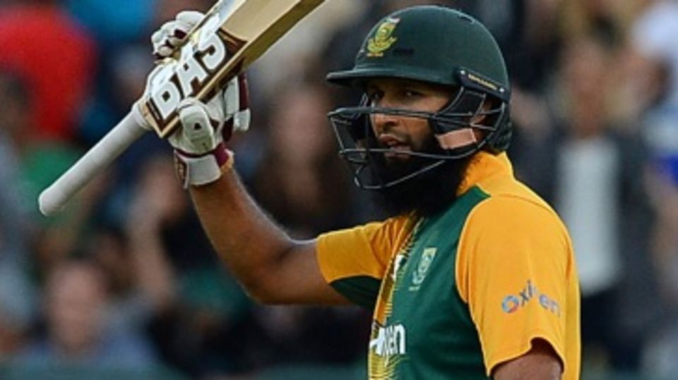 Hashim Amla celebrates his half-century