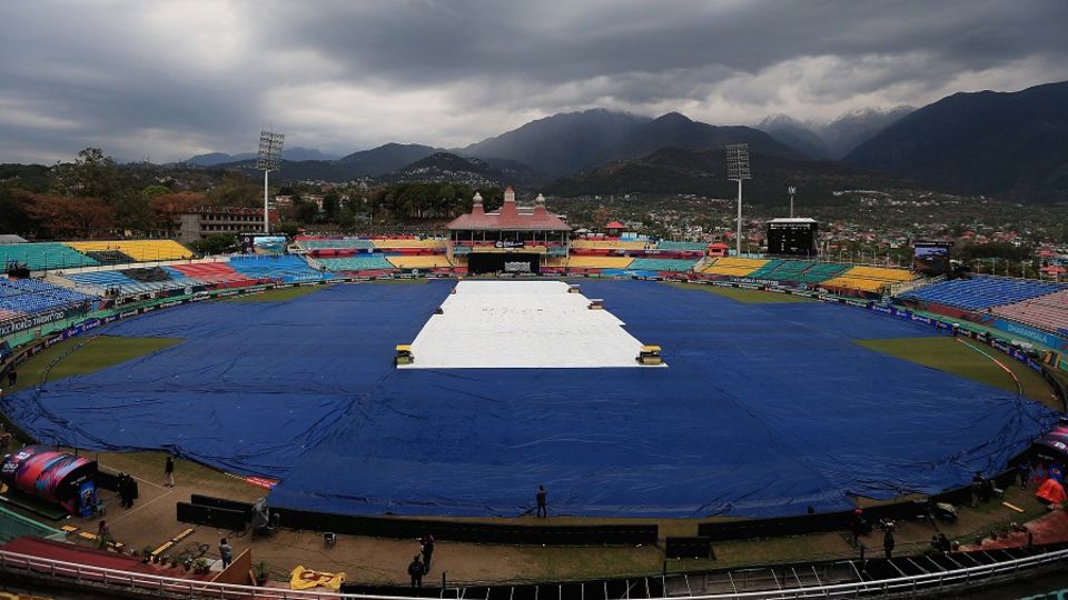 Rain in Dharamsala allowed only the toss before the match, between Oman and Netherlands, was abandoned