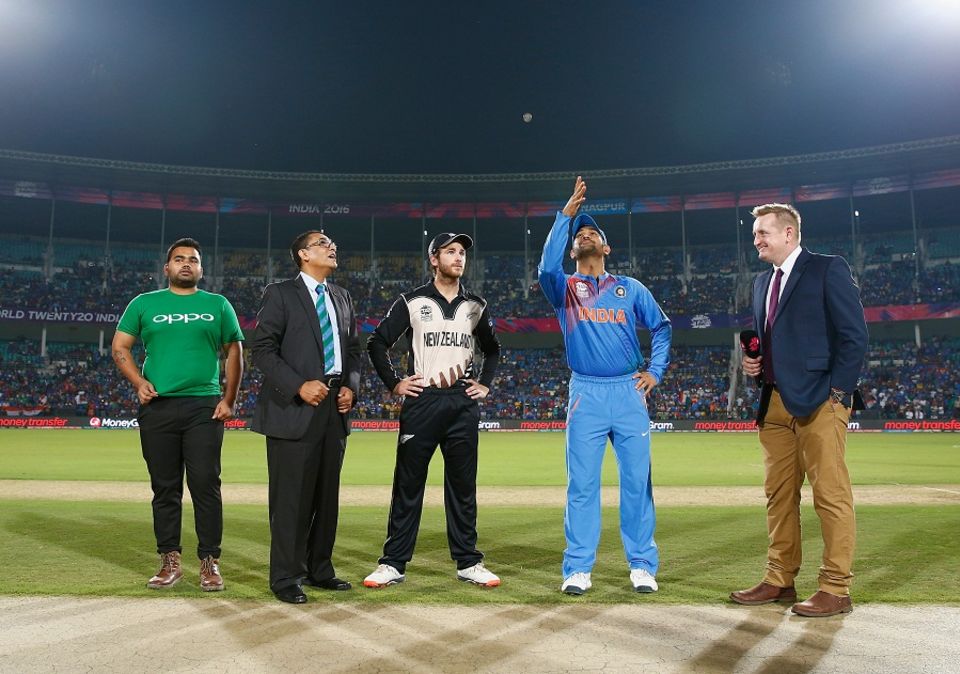 New Zealand left out Tim Southee and Trent Boult to accommodate three spinners on a dry pitch against India in the World T20 Super 10s opener