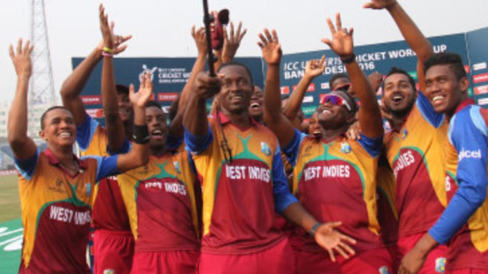 Selfie time: West Indies players get together for a group photo