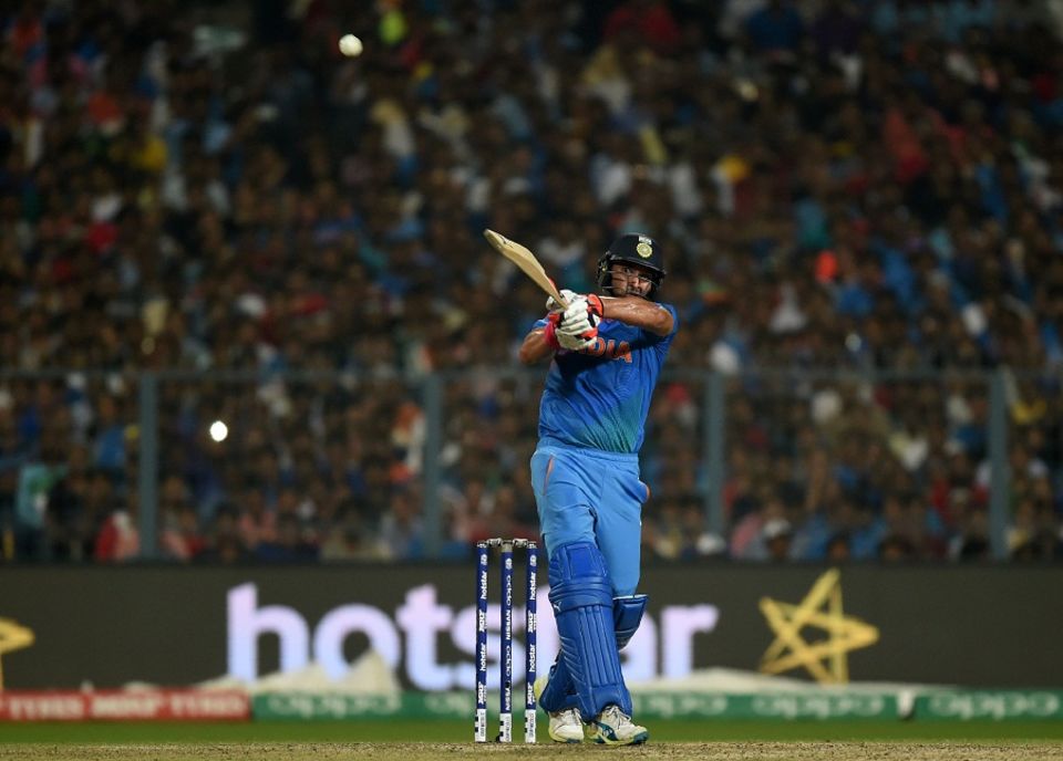 Yuvraj Singh played second fiddle to Kohli - the pair added 61 for the fourth wicket - before falling with India 35 runs short of the target
