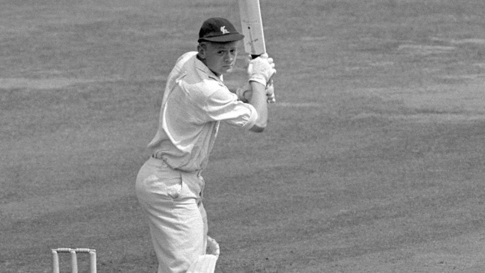 David Green bats for Lancashire against Middlesex at Lord's in 1959