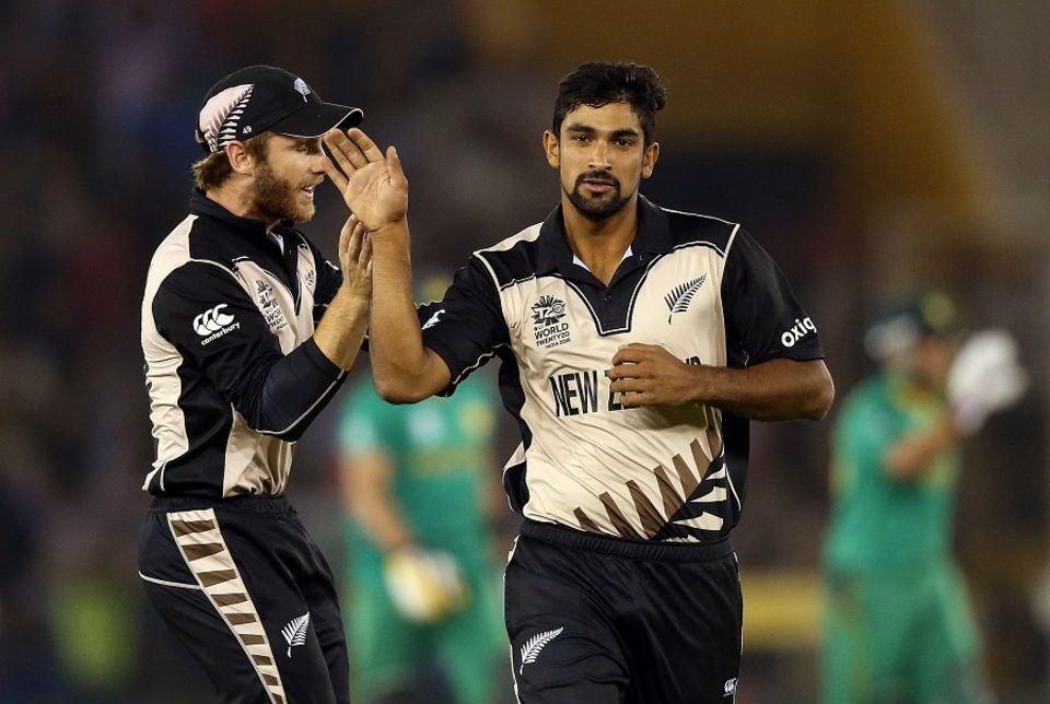 Kane Williamson (left) showed a canny side to his game at the World T20, but couldn't do the same in the Test series in India