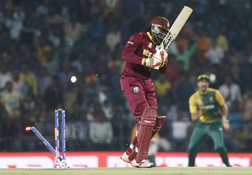 South Africa got the ideal start as Kagiso Rabada went through Chris Gayle's defences in the first over of the chase