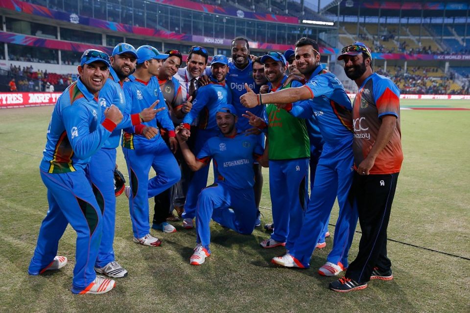 However, they collapsed in a low-intensity chase and were limited to 117 for 8, losing the dead rubber by six runs. After the game, the Afghanistan players wanted a photo with Gayle and he graciously obliged. West Indies finished top of their group, though, and qualified for the semi-final in Mumbai