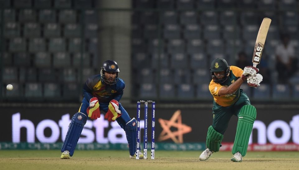 Hashim Amla, though, took the lead in South Africa's chase with an unbeaten 56 off 52 balls